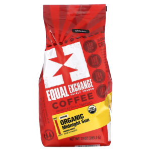 Equal Exchange Café Orgânico Sol da Meia-Noite Moído Torrado Francês 2835 g (10 oz)