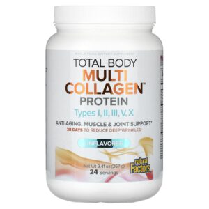 Natural Factors Total Body Proteína de Multicolágeno Sem Sabor 267 g (941 oz)