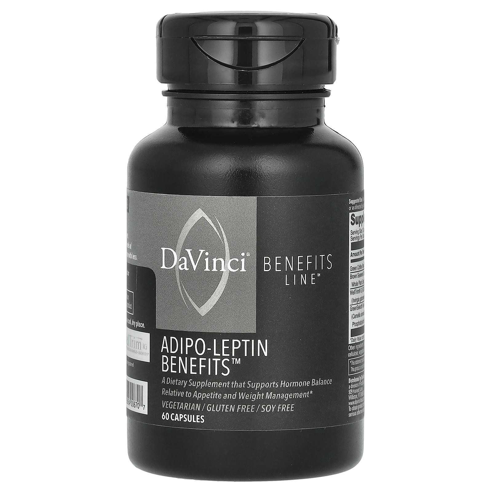 DaVinci Laboratories Linha Benefits Benefícios Adipo-Leptina 60 Cápsulas