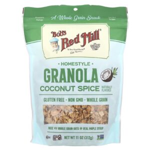 Bobs Red Mill Granola Estilo Caseiro Coco e Especiarias 312 g (11 oz)