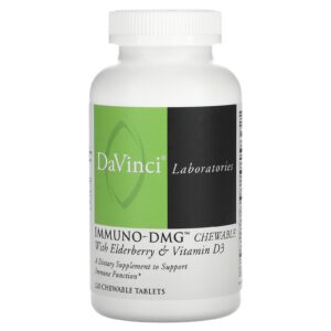 DaVinci Laboratories Immuno-DMG Mastigável com Sabugueiro e Vitamina D3 120 Comprimidos Mastigáveis