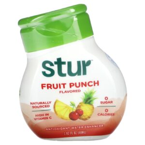 Stur Potencializador Antioxidante de Água Ponche de Frutas 48 ml (162 fl oz)