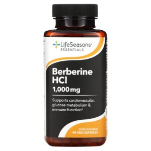 LifeSeasons Cloridrato de Berberina 90 Cápsulas Vegetais (333 mg por Cápsula)