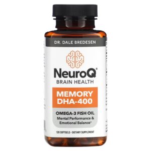 LifeSeasons NeuroQ Brain Health Memória DHA-400 120 Cápsulas Softgel
