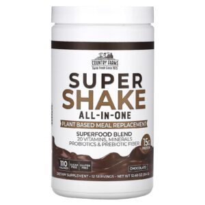 Country Farms Super Shake Multifuncional Chocolate 354 g (1248 oz)