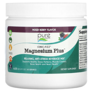 Pure Essence Ionic-Fizz™ Magnesium Plus™ Frutos Silvestres Mistos 171 g (603 oz)