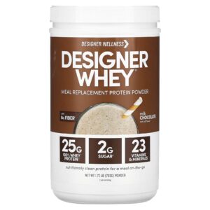 Designer Wellness Soro de Leite Proteína em Pó de Reposição de Refeições Chocolate ao Leite 783 g (172 lb)
