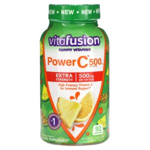 VitaFusion Vitaminas em Gomas Gomas Power C Cítricos Tropicais 92 Gomas (125 mg por Goma)