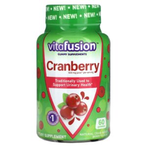 VitaFusion Cranberry Fruto Silvestre Misturado com Cranberry 60 Gomas (250 mg por Goma)