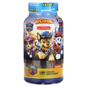 Lil Critters Paw Patrol The Movie Multivitamínico de Gomas Frutas Naturais 190 Gomas