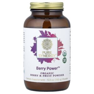 Pure Synergy Berry Power™ Pó de Frutas e Frutos Silvestres Orgânicos 150 g (53 oz)