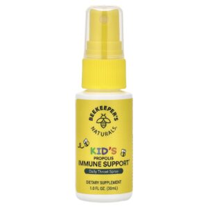 Beekeepers Naturals Kids Própolis para Suporte Imunológico Spray Diário para Garganta 30 ml (1 fl oz)