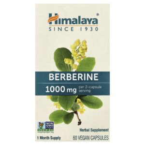 Himalaya Berberina 60 Cápsulas Veganas (500 mg por Cápsula)