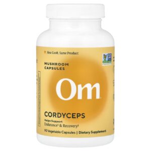 Om Mushrooms Cordyceps 90 Cápsulas Vegetais (066 g por Cápsula)