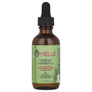 Mielle Óleo para Fortalecimento do Couro Cabeludo e do Cabelo Alecrim e Hortelã 59 ml (2 fl oz)