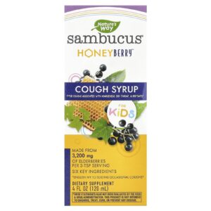 Natures Way Sambucus® para Crianças Xarope para Tosse HoneyBerry™ 120 ml (4 fl oz)
