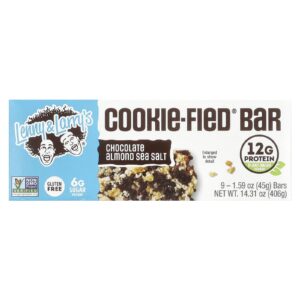Lenny & Larrys A Barra Completa com Biscoitos Chocolate e Amêndoa e Sal Marinho 9 Barras 45 g (159 oz) Cada