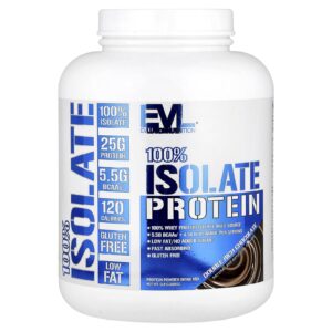 EVLution Nutrition 100% Proteína Isolada Chocolate Duplamente Rico 2268 kg (5 lb)