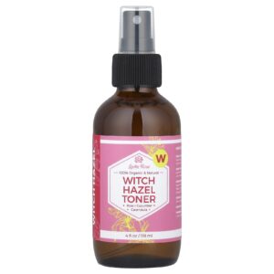 Leven Rose 100% Orgânico e Natural Tônico de Hamamélis 118 ml (4 fl oz)
