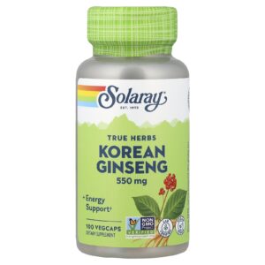 Solaray Ginseng Coreano 550 mg 100 VegCaps