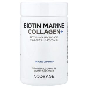 Codeage Biotina Colágeno Marinho+ 120 Cápsulas Vegetais