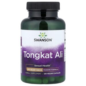 Swanson Tongkat Ali 400 mg 120 Cápsulas Veganas