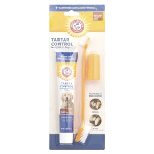 Arm & Hammer Controle de Tártaro Kit Dental para Cães Carne Bovina Kit com 3 Produtos