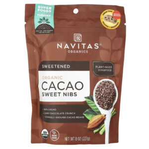 Navitas Organics Gotas Doces de Cacau Orgânico 227 g (8 oz)