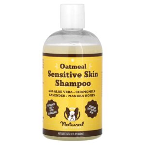 Natural Dog Company Shampoo de Aveia para a Pele Sensível Para Cães Sem Perfume 355 ml (12 fl oz)