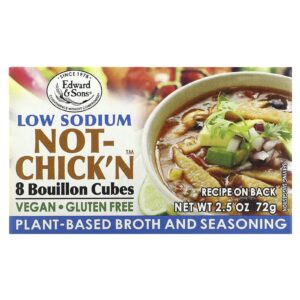 Edward & Sons Cubos de Caldo Sem Chickn Baixo Nível de Sódio 8 Cubos