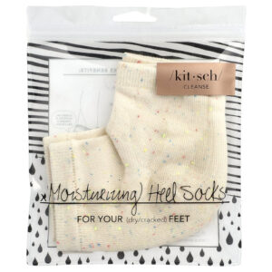 Kitsch Meias Hidratantes para o Calcanhar Mancha do Arco-Íris 1 Par