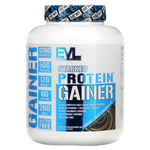 EVLution Nutrition Stacked Protein Gainer Chocolate Double Rich 272 kg (6 lbs)