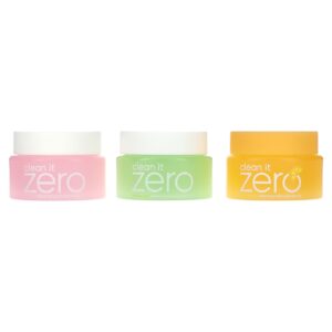 Banila Co Trio Best of Balms Bálsamos de Limpeza Clean it Zero Pacote com 3 Unidades 25 ml (084 fl oz) Cada