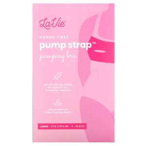 LaVie Pump Strap Sutiã para Bombeamento com as Mãos Livres Grande Preto 1 Unidade