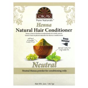 Okay Pure Naturals Henna Condicionador Natural Neutro 567 g (2 oz)
