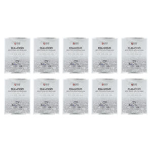 SNP Ampola Iluminadora de Diamante Máscara de Beleza 10 Folhas 25 ml (084 fl oz) Cada