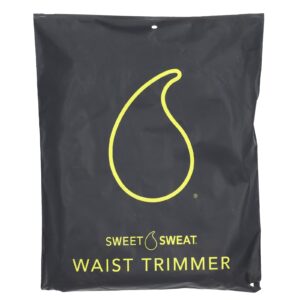 Sports Research Sweet Sweat® Aparador da Cintura Grande Preto e Amarelo 1 Faixa