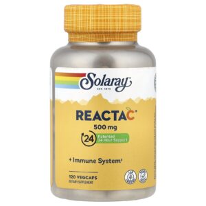 Solaray Reacta-C® 500 mg 120 Cápsulas VegCaps