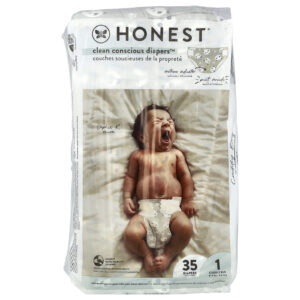 The Honest Company Clean Conscious Diapers™ Tamanho 1 8–14 lb Pandas 35 Fraldas