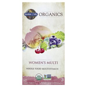 Garden of Life Organics Multivitamínico para Mulheres 60 Comprimidos Veganos