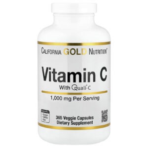 California Gold Nutrition Vitamina C Quali®-C 1.000 mg 365 Cápsulas Vegetais