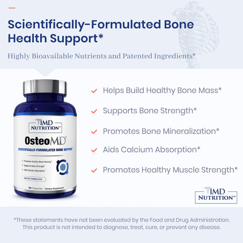 Suplemento 1md Nutrition Osteomd Bone Support 90 Cápsulas - Imagem 7