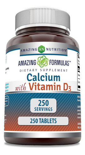 Suplemento De Fórmulas Incríveis De Cálcio 600 Mg Com Vitami