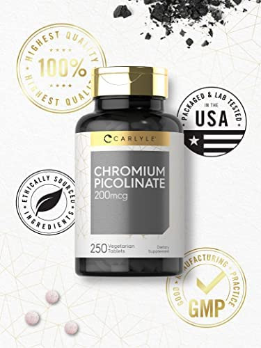 Picolinato De Cromo 200mcg 250 Comprimidos Vegetariano - Imagem 5