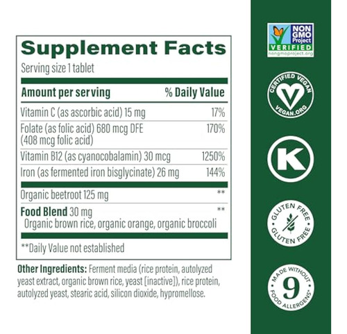 Megafood Blood Builder - Suplemento De Ferro - Imagem 2