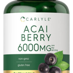 Suplemento Cápsulas De Açaí Carlyle 6000 Mg 250 Unidades