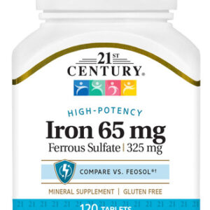 Ferro Do Século 21 65 Mg Sulfato Ferroso 325 Mg