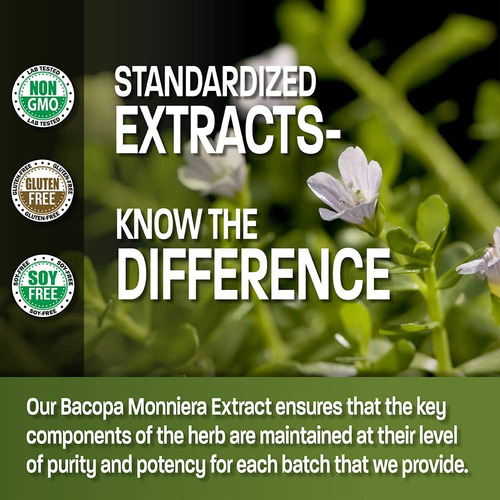 Extrato De Bronson Bacopa Monnieri 500 Mg - Promove Clareza - Imagem 12