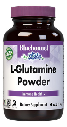 Bluebonnet Nutrition L-glutamina Em Pó 5000 Mg Suporta Fun