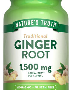 Suplemento Cápsulas De Raiz De Gengibre Nature&quots Truth 1500